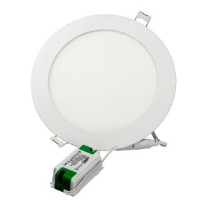 Downlight LED 12w blanco cálido 3000k redondo empotrar blanco