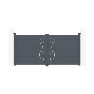 Pack puerta batiente automática life 3m h.140cm + motor tanker b700