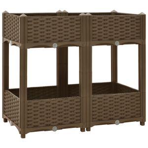vidaXL arriate 80x40x71 cm polipropileno