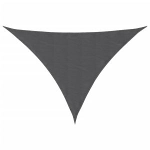 vidaXL toldo vela triangular tela oxford gris antracita 3,5x3,5x4,9 m