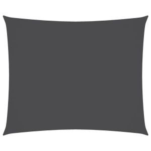 vidaXL toldo de vela rectangular tela oxford gris antracita 4x5 m