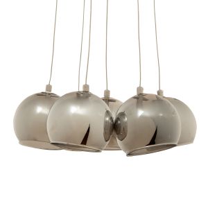Lámpara colgante lumineca nigewic 45x150 cm plata