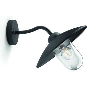 Aplique de pared exterior - philips - hamaca - negro