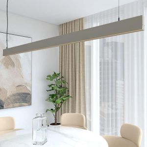 Lámpara lineal techo colgante gris 0,5 metro 6000k luz fría