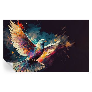 Papel pintado autoadhesivo pájaro colorido 416x254 tulup