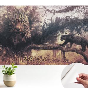 Papel pintado autoadhesivo tema del bosque 250x250 tulup