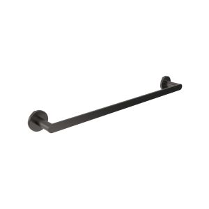 Imex - toallero para baño sin taladro 40cm negro serie practic