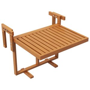 Mesa colgante madera de pino color madera 68x65x55 cm outsunny