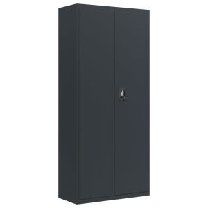 vidaXL armario archivador de acero gris antracita 90x40x200 cm