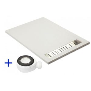 Plato de ducha premium blanco ral 9003  80x130