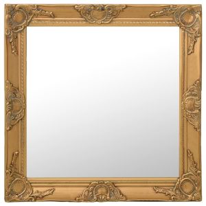 vidaXL espejo de pared estilo barroco dorado 60x60 cm
