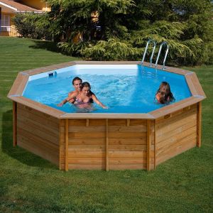 piscina gre redonda madera 790210 ananas 4.28 mts x 1.17 mts alto