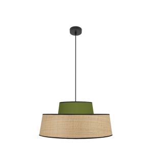CoLGante jia 1xE27 natural/verde regx50x50 cm