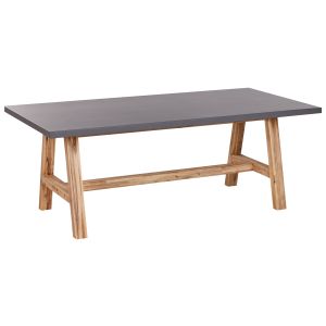 Mesa de jardín tonnare 200 cm 100 cm cemento gris