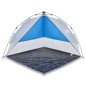 vidaXL tienda de playa impermeable apertura rápida azul celeste