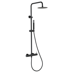 Conjunto ducha monomando genova negro mate [ imex® ]