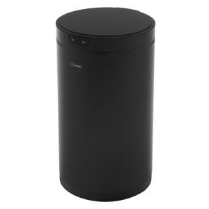 Cubo de basura con sensor de movimiento 30l de acero negro