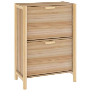 vidaXL zapatero madera contrachapada 57,5x33x80 cm