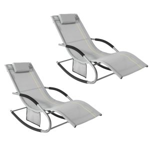 Sobuy tumbonas con almohada y bolsillo lateral
