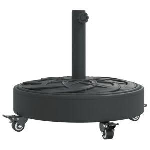 vidaXL base sombrilla redonda ruedas para mástiles ø38 / 48 mm 27 kg