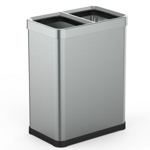 Cubo de basura de reciclaje con tapa abierta 60l tallin