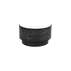 Aplique doble smile 1xE27 madera negra 17x30x15 cm