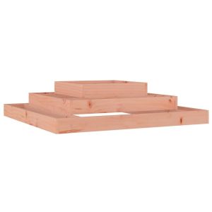 vidaXL jardinera de madera maciza de douglas 110x110x27 cm