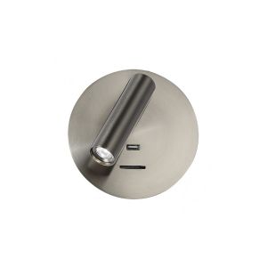 Fab 171561r03 | aplique 3w 4000k giotto redondo niquel con usb 150lm con in