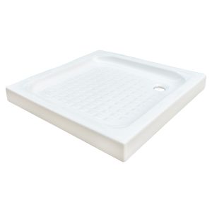 Ondee - plato de ducha cera - relieves antideslizantes - 80x80 - blanco