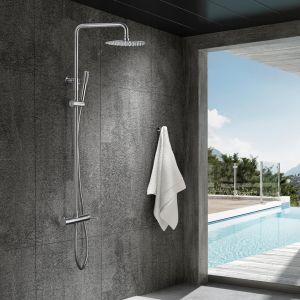 Imex - columna ducha monomando con grifo acero s.304