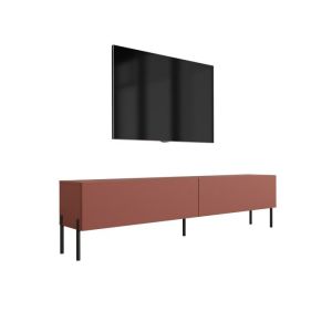 Mueble tv contemporáneo - rojo ladrillo - paneles 170x32x52 cm