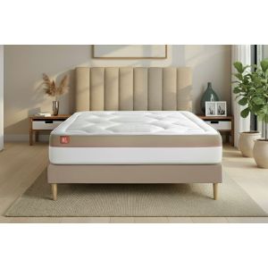 Colchón blanco con espuma viscoelástica 90 x 190