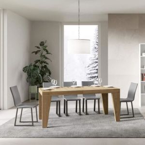 Mesa extensible 90x160/264 cm roble naxy
