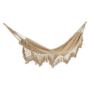 Hamaca colgante beige con flecos bali estilo boho 7house