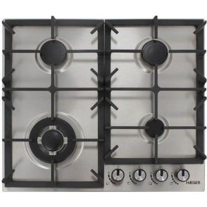 Placa de cocina a gas - hAEGer - pg-4gi.005a - 4 fuegos + 1 wok - 60 cm - a
