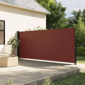 Pantalla de jardín, toldo lateral retráctil marrón 160x600 cm ety5236800