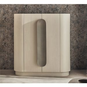 Mueble auxiliar tellus mango con marmol tirador beige 130x45x140cm