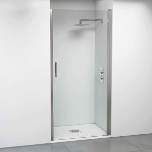 Bellobath mampara de ducha con puerta abatible - ancho adaptable 66-69 cm