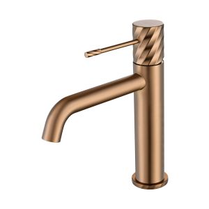 Monomando lavabo bless oro rosa cepillado [ imex® ]