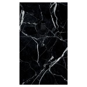 Ondee - plato de ducha nola 3  - 70x120 - resina - mármol negro