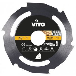 Disco de corte para madera y PVC 230 mm amoladora vito diámetro 22,5 mm