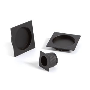 Kit tiradores cuadradas pta.corred. Negro
