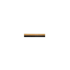 Burlete puerta PVC roble con cepillo 1 metro