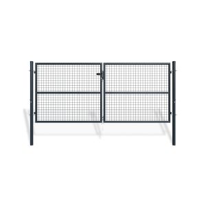 Puerta batiente de malla metálica 3m oLGa a.130cm gris