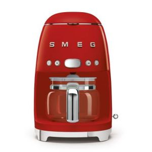 Cafetera de filtro smeg 10 tazas 1050w roja años 50 dcf02rdeu