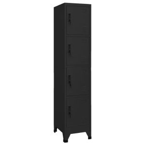 Taquilla de acero negro 38x45x180 cm efe2674