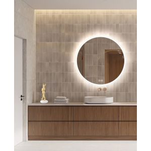 Espejo de baño tarek ø70 antivaho