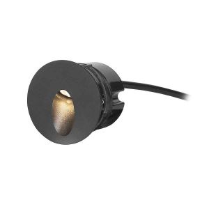 Empotrable de pared IP65 ICON ROUND BLACK LED 2.2W 3000K Negro