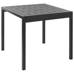 Mesa de jardín bartica 81 cm 84 cm negro