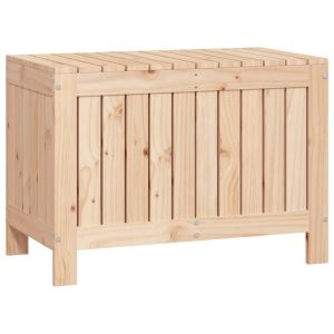 vidaXL caja de almacenaje jardín madera maciza de pino 76x42,5x54 cm